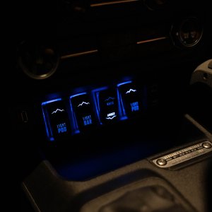 Ford Bronco Light Pods - Ditch - Borne Off-Road - 3x3 Flood, 4-piece - `21-`27